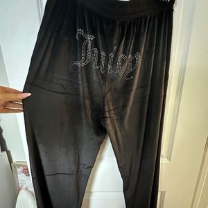 Juicy Couture Black Bling Pants Size XL